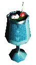 クルクル回転するクリームソーダ