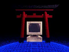 宇宙空間がテーマのアニメーション画像